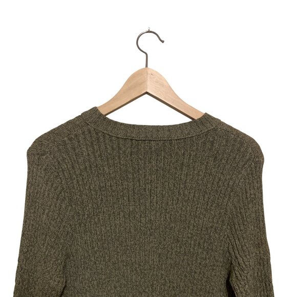 Natural Selections Army Green Sweater - Picture 6 of 8